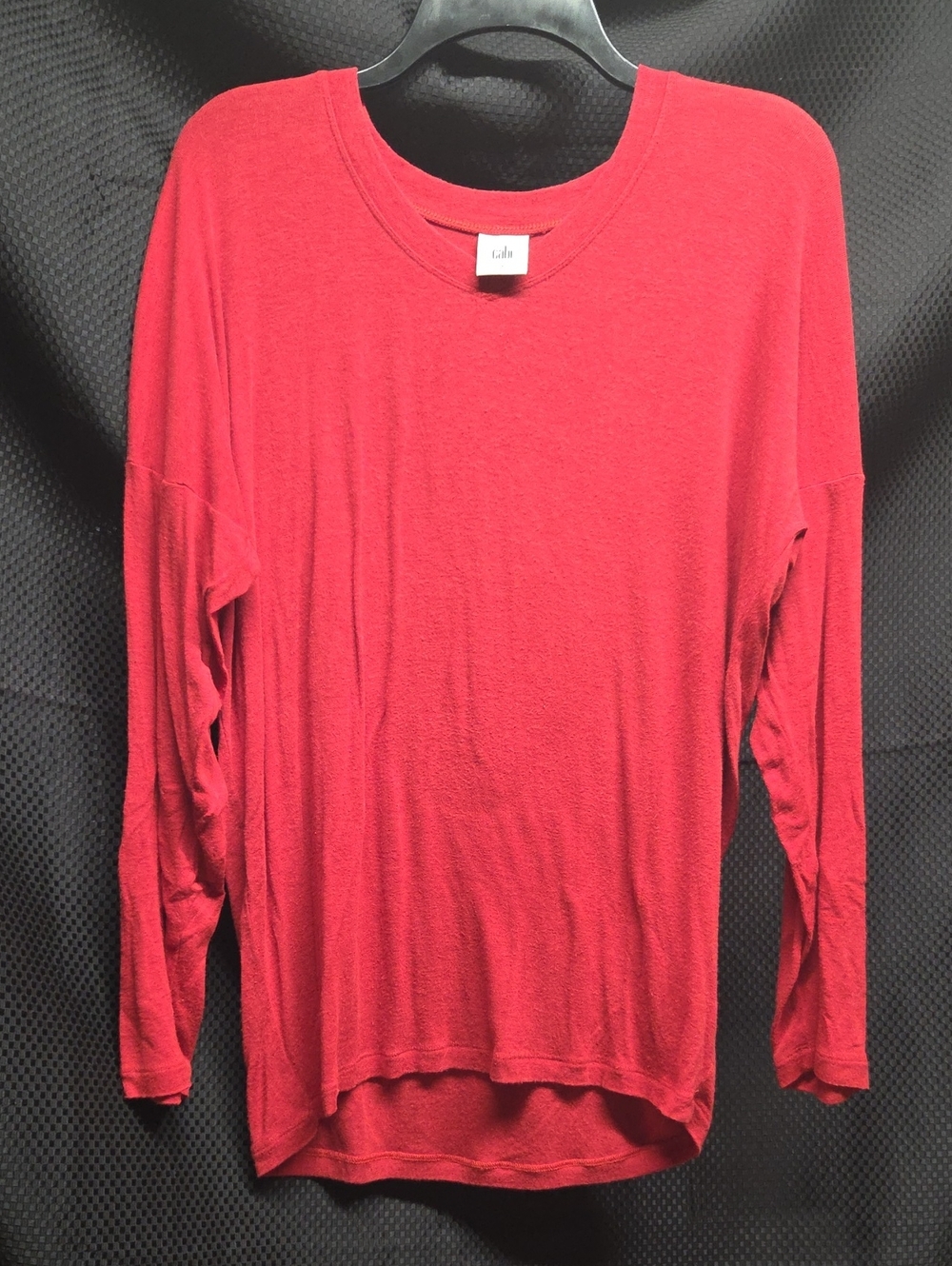 CAbi Red Long-Sleeve Lightweight Tee